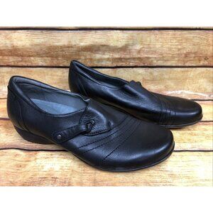 DANSKO Franny Black Leather Milled Loafers Shoes Womens  40 / 9.5-10 (3b84)